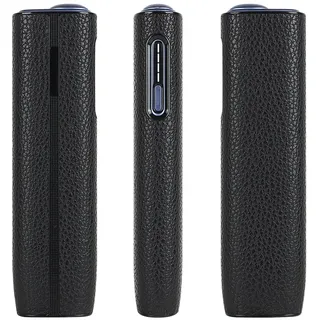 Keminsung Schutzhülle compatible with iqos Case,compatible with iluma i one Hülle tasche zubehör starterset Ledertasche cover Schutzkappe (Schwarz)