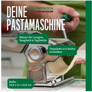 Fackelmann Chefkoch Nudelmaschine silber