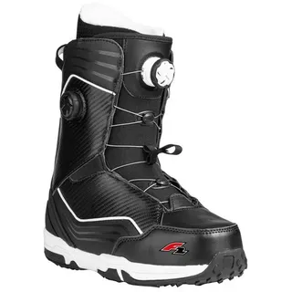 F2 Herren Snowboard Softboots Team Double Atop Gr. 48 (MP 31,0) Schwarz