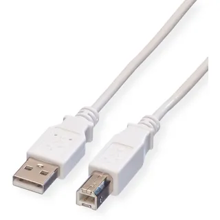 Value USB-A auf USB-B 1,8 m Weiß
