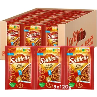 LORENZ | Saltletts Mini Brezel | 9 x 120 g | vegan