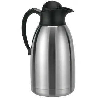 Spetebo Edelstahl Thermoskanne mit Drehverschluss - 2 Liter - Isolierkanne für heiße und kalte Getränke