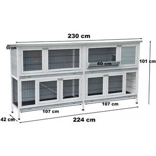 nanook shop Kleintierstall Bommel Deluxe 0 x 0 x 0 cm grau