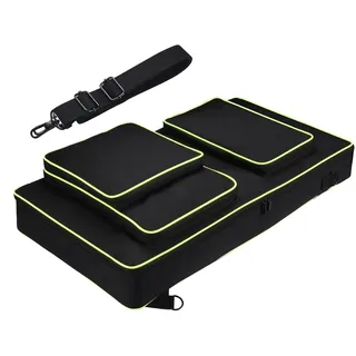Yaowanguan DJ Controller Tasche für Pioneer DJ DDJ-FLX10/DDJ-1000SRT/DDJ-1000/DDJ-GRV6, Tragetasche Reisetasche Hülle mit Schultergurt, Taschen für Kopfhörer, Tablet, Kabel