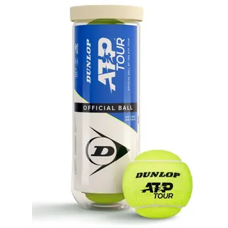 Dunlop Tennisball ATP Official – für Sand, Hartplatz & Rasen (1x3er Dose)
