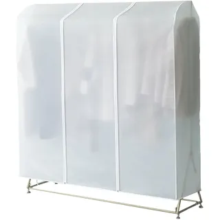 SHAIYOU Kleiderständer Abdeckung, mit robusten Reißverschlüssen, staubdicht, schützende Kleiderständer-Abdeckung, schützt Kleidung vor Sonne, Staub, Schmutz (Opaque,120 * 50 * 150cm)