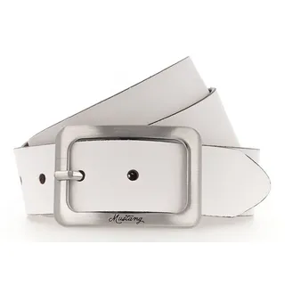 Mustang Damengürtel Leder 3,5 cm weiß 110