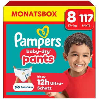Pampers Baby-Dry Pants Gr. 8 (17+ kg) 117 St.