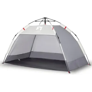 vidaXL Strandzelt 2 Personen Grau Quick Release Wasserdicht
