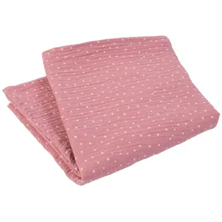 ULLENBOOM ® Mulltuch Baby aus 100% OEKO-TEX Baumwolle, Spucktuch Baby in Rosa, 65x65 cm - Als Mullwindeln für Babys und Moltontuch geeignet, Für Jungen und Mädchen