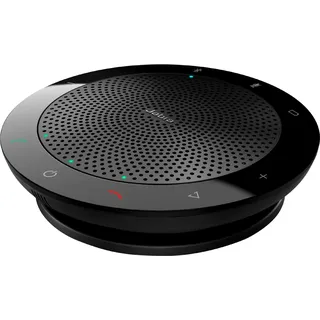 Jabra Speak 510 + Speaker Phone – Unified Communications Certified Portable Conference Speaker with USB – Connect with Laptops, Smartphones and Tablets, Blau