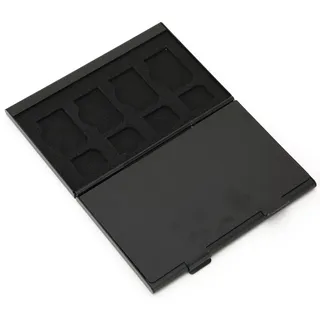 Fdit SIM-Kartenbox, Speicherkartenschutz, Tragbare Aufbewahrungsbox für Karten aus Aluminium mit 4 SIM-Kartensteckplätzen, 12 Nano-Kartensteckplätzen, 4 SIM-Kartensteckplätzen.