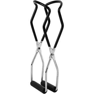 KARL HAUSMANN Glasheber Einkochen Edelstahl - Glasheber Zange & Einmachglas Heber - Rutschfest Griff - Marmeladentrichter - Einmachhilfe, Zubehör für Einkochautomat & Gläser - Glas Zange - Jar Lifter