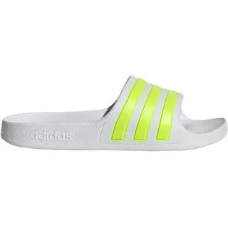 adidas Aqua Adilette Kids Cloud White / Solar Slime / Cloud White 39