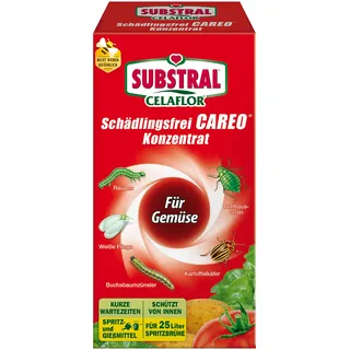 Substral Celaflor Schädlingsfrei Careo Konzentrat Gemüse, gegen Blattläuse, Weiße Fliege, Buchsbaumzünsler, 250ml