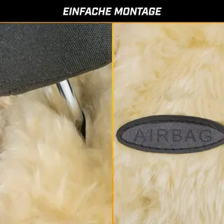 Walser Autositzbezug Lammfell Trish beige