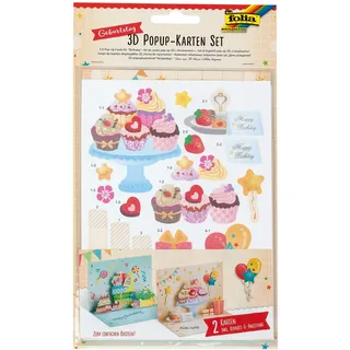 Folia 3D Pop Up Karten Geburtstag