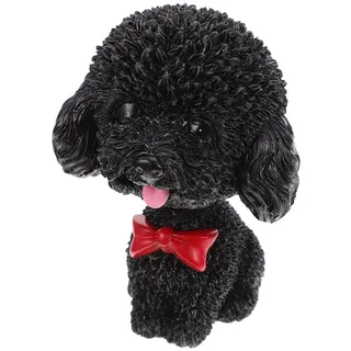 Toyvian Wackelkopf Hund für Auto, Kopfschüttelnder Hundedekor Süßer Wackeldackel Umweltfreundlichem Harz Realistische Hundefigur Deko für Armaturenbrett Schreibtisch Tortendeko Handbemalt Langlebig