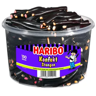 HARIBO Konfekt Stangen Lakritz 150 Stück