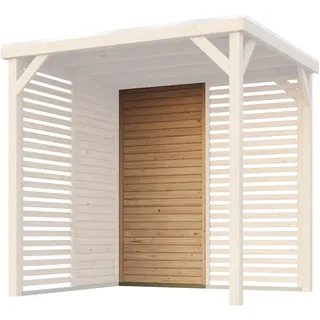 Karibu Seitenwand halbe Breite für Pavillon Cubeco