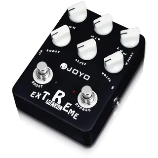 JOYO Extreme Metal Distortion Pedal mit 3-Band EQ und Low-Mid-High Gain Boost für E-Gitarre (JF-17)