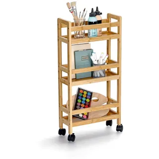 Zeller 18984 Nischen-Rollwagen, Bambus/MDF