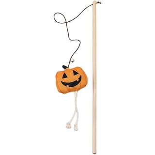 Katzenspielzeug Katzen Katzenspaß für Halloween, katzenartiges Halloween-Katzenspielzeug, Kürbis, Halloween-Katzenkuscheln mit Glocke, interaktives Katzenspielzeug Katzenspielzeug (C, One Size)