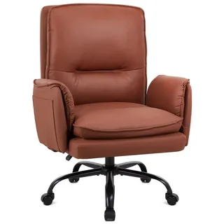 IWMH Chefsessel Kunstleder Braun