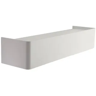Designfabrik Hamburg Schlüsselbrett Schlüsselbrett aus Aluminium mit Ablage, minimalistisches Design, Pulverbeschichtet, einfache Montage weiß
