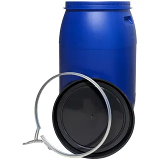 plasteo Weithalsfass 220 l Blau