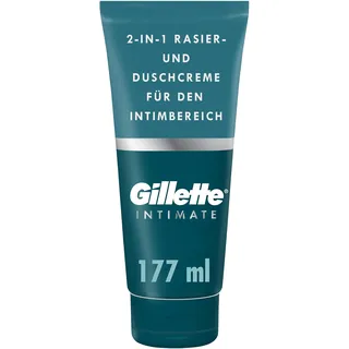 Gillette Body&Intimate 2in1 Shave Cream Rasierprodukt mit Reinigungsemulsion für die Leistengegend für Herren 150 ml