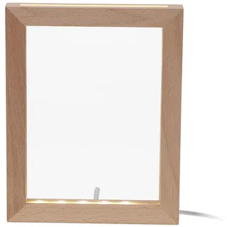 DOITOOL Leuchtendes Fotorahmen-nachtlicht Led-bilderrahmen Foto-nachtlampe Geführter Bilderrahmen Led-anzeigerahmen Mit -beleuchtung 3d Fotorahmen Tischgestell für die Bürodekoration