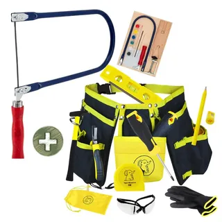 ELI Eli® Laubsäge für Kinder - Komplett Set für Laubsägen inkl kreative Vorlagen - Laubsägeplatten - Farben - Pinsel - Schleifpapier - Geschenkidee Junge und Mädchen