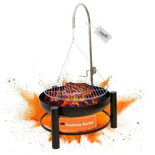 Lemodo Holzkohlegrill mit höhenverstellbarem Grillgitter