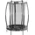 Trampolin 140 cm inkl. Sicherheitsnetz schwarz/grau