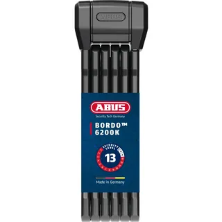 ABUS Bordo 6200K/90 Schwarz Faltschloss
