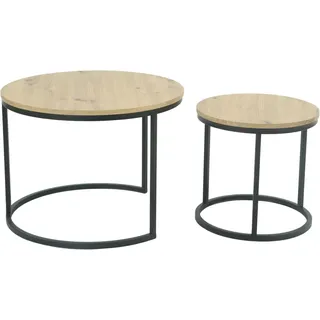 Hela Couchtisch Lindau Braun Eiche 60 x 60 x 45 cm