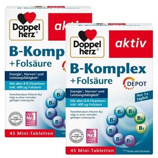 Doppelherz B-Komplex+Folsäure Tabletten Doppelpack 2x45 St