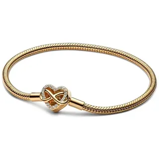 Pandora Funkelndes Unendlichkeits-Herz Armband goldfarben 563758C01 Größe 20 cm