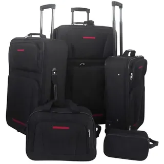 vidaXL Koffer-Set 5-tlg. schwarz