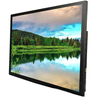Großer Digitaler Fotorahmen 32-Zoll 1920 * 1080 IPS-Display, Bewegungssensor, Einfache Einrichtung (Color : Black)
