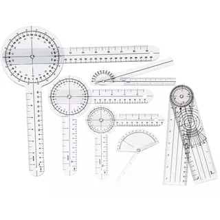 6PCS Medizinische Herrscher Spinal Finger Goniometer Winkelmesser Lineal Maßband Medizinische Winkelmesser Winkel Lineal Mess Werkzeug