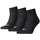 Quarter 3er Pack black 43-46