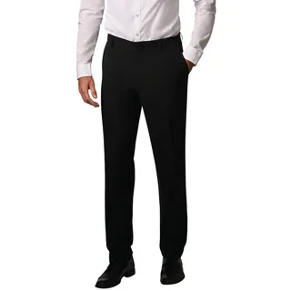Hirschthal Anzughose Herren Business Anzughose Slim-Fit und Regular-Fit Hose in Kurz-, Lang- und Normalgrößen schwarz Regular-Fit | 27