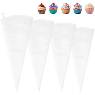luxuskollektion Spritzbeutel Set 4-teilig Baumwolle 30-45 cm, wiederverwendbar