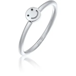 Elli Ring Smiley Emoji Pinky Ring 925