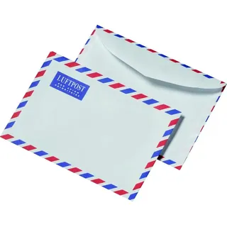 MAILmedia 100 Luftpost Briefumschläge Din C6 Luftpostumschläge