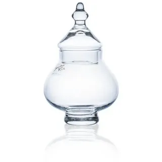 SANDRA RICH Glasdose, Glas, transparent, 20 x 10 x 10 cm