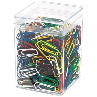 gowi-office Wedo 90050099 Büroklammern (Metall, 26 mm, lackiert) 500 Stück, farbig sortiert