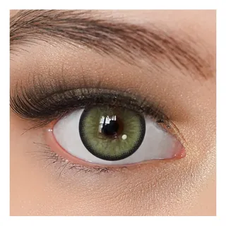 charmiga Kontaktlinsen farbig ohne Stärke grün | farbige grüne Jahreslinsen | weiche Linsen | 2 Stück Farblinsen + Linsenbehälter | 0.0 Dioptrien | natürliche Farben | Charmiga Bliss Forest Green